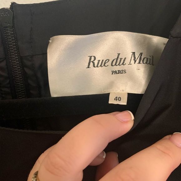 [Rue du Mail] Satin Colorblock Dress - Size 40 - Picture 4 of 8